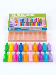 MINKOJA Bottle Collision Interactive Tabletop Game - Colorful Plastic Bottle Matching & Guessing Toy Set, Fun Group Activity For Parties & Game Nights, Compact Portable Design, Thoughtful Gift For Friends & Family, Casual Hobbyist Accessory - decompression toy - View 10