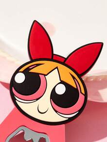THE POWERPUFF GIRLS X SHEIN 1個趣味動物造型冰箱貼，冰箱裝飾開瓶器，適合廚房使用 - Blossom - 查看 5