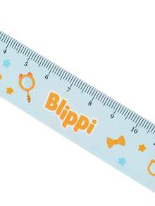 Blippi X SHEIN Fashion Cartoon Acrylic Ruler, Learning, Stationery, Creativity - bipbip - View 4