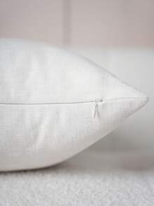 Cirelle 1pc/2pcs Double Palm Tree Embroidered Throw Pillow Covers, Linen‑Textured Square Cushion Cases, Neutral Tropical Coastal Boho Farmhouse Decor For Sofa Bedroom Bay Window Homestay Apartment, Pillow Insert Not Included - Two coconut trees green - View 7