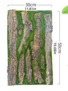 1 Piece DIY Wall Decoration, Featuring Green Plants, Artificial Tree Bark, And Indoor Pipe Decoration Materials. Also Includes Artificial Moss And Water Pipe Column Covers. - Green - View 11
