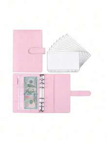 Money Saving Binder With 8pcs A6 Zipper Envelopes, Cash Envelope System For Budgeting, Savings Challenges Book To Manage Your Finance & Save Money - Multicolor - View 14