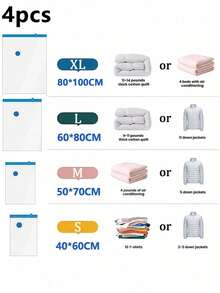Multi-Combination Compression Bags Are Suitable For Suitcases, Spring, Summer, Autumn And Winter Clothing, Travel And Vacation, Wardrobes And Closets, Back-To-School Season, School Dormitories, And Multiple Uses. - View 14