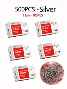 Paper Clips, Loose Bookmarks, Plastic Packaging, Colored Paper Clips, Adhesive Packaging, Return Needles, Office Supplies - Multicolor - View 16