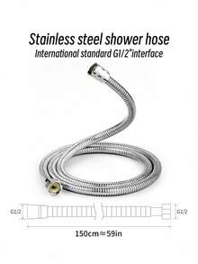 3Pcs Set High Quality ABS 4-Speed Adjustable Handheld Shower Head With 1.5m Stainless Steel Hose ABS Drill-Free Wall Mount Bracket Bathroom Accessory Shower Tool - multicolor - View 6