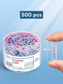Paper Clips, Loose Bookmarks, Plastic Packaging, Colored Paper Clips, Adhesive Packaging, Return Needles, Office Supplies - Multicolor - View 14
