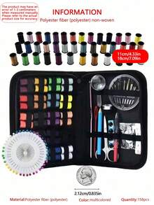 95 Sewing Kits (Random Colors) - Comprehensive Sewing Supplies And Accessories Set, Including 24 Colors Of Thread, Needles, Scissors, Buttons, Tape Measure, Seam Ripper, Etc. - Ideal For Minor Repairs, Emergency Fixes, Tailoring, - Multicolor - View 14