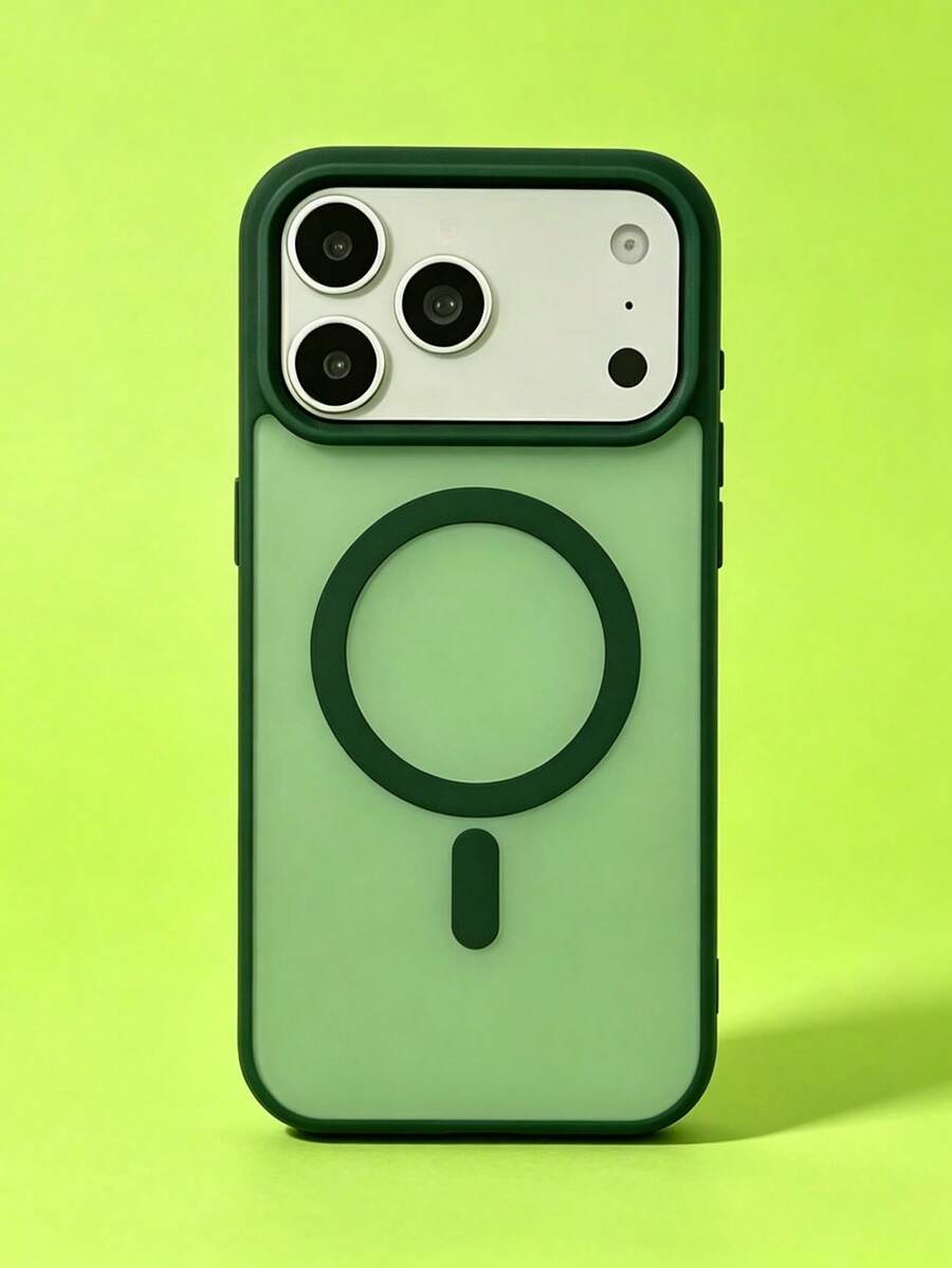 ShellaStory Luxury Fashion Color Blocked Matte Magnetic Phone Case Compatible With IPhone 18 Pro Max 18 Pro 18 17 Pro Max 17 Pro 17 16 Pro Max 16 Pro 16 15 Pro Max 15 Pro 14 Pro Max 14 Pro 13 Simple Business Style Protective Back Cover