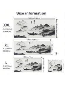 1件 XXL 超大號黑白藝術鼠墊 大型加長桌面墊 防滑橡膠底面 平滑耐用 保護墊 適用居家辦公 電競學習 開學季聖誕生日禮物 必備桌面配件 - 黑白鼠標墊 - 查看 5