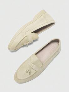CUCCOO BIZCHIC Women's Comfortable Apricot Color Flat Loafers, Fashion For Christmas Spring Shoes - Apricot - View 3