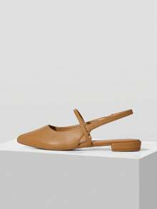MOTF PREMIUM WOMEN'S SIMPLE FASHION FLAT HEEL SHOES - Light apricot - View 2