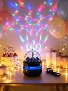 1PC Water Wave Projection Lamp, Ceiling Decor Projection, USB Rotatable Decorative Lamp, Birthday Party Atmosphere Light - Multicolor - View 9