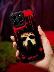 WB Horror X SHEIN Stylish Black Skin-Sensitive Mobile Phone Case, Anti-Drop Protective IPhone11-17 Mobile Phone Case. - Multicolor - View 2