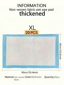 100/50/40/20 Pads Per Pack, Super Absorbent Pet Pee Pads, Specially Designed For Training Small, Medium, And Large Dogs. Super Absorbent, Leak-Proof, Odor-Resistant, Easy To Clean, Disposable. [Quantity Varies Depending On Size] - Multicolor - View 22