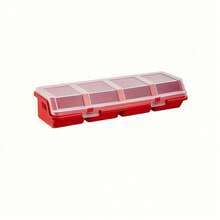 4-Grid Plastic Screw Storage Box With Lid - Durable Plastic Multi-Function Hardware Tool Parts Organizer - A - View 11
