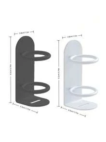2PCS Wall Mounted Toothbrush Holder No Drill Durable Ergonomic Razor Rack Bathroom Shower Organizer Space Saving Lightweight Easy Clean For RV Camper Van Apartment Modern Decor Trending Essentials - View 7