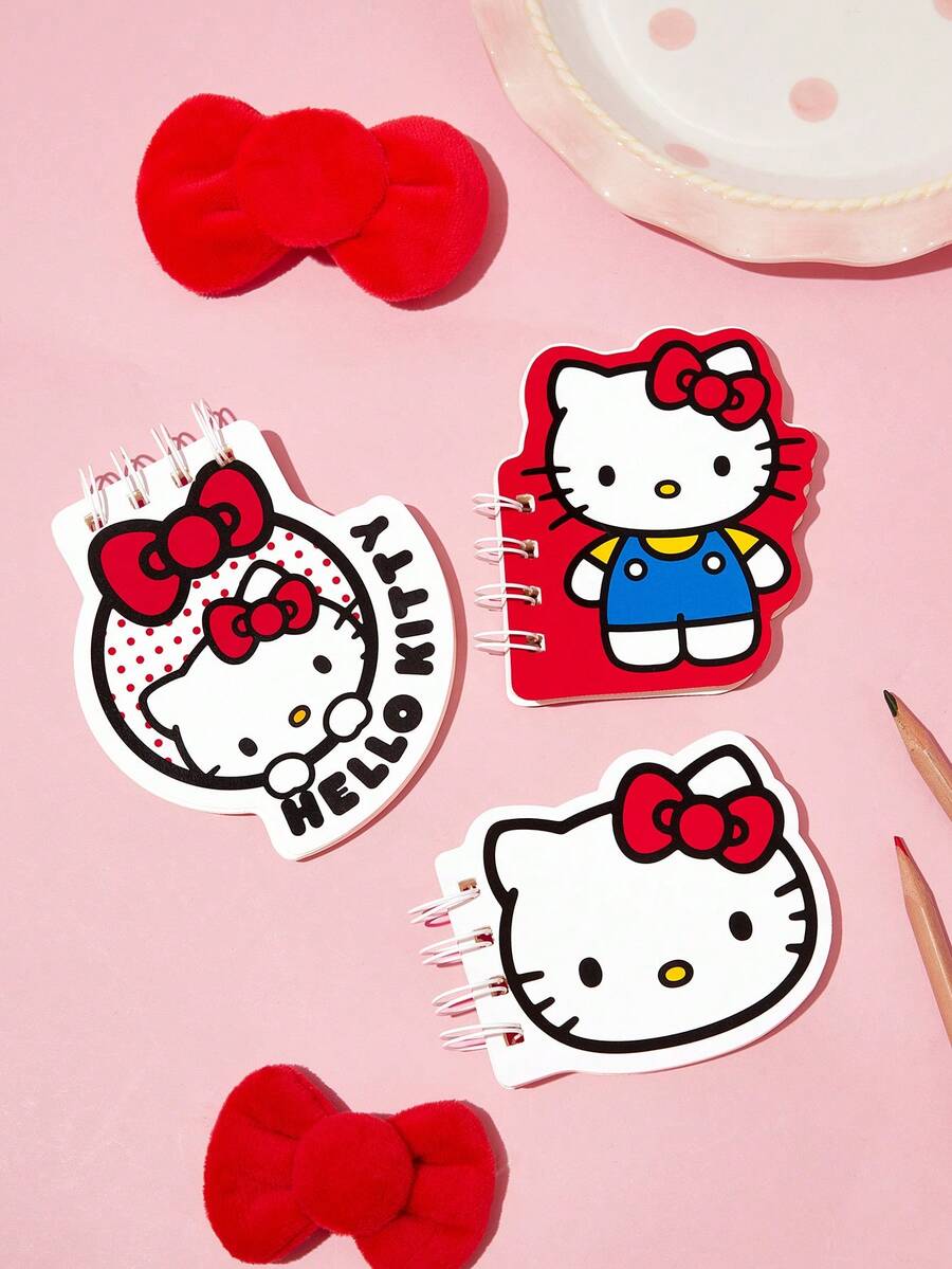 HELLO KITTY AND FRIENDS | SHEIN Coil Book Set - Three Pack - hellokitty - View 1