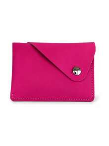 Haus Hana 1Pc Minimalist Envelope Card Holder, Snap Button Faux Leather Business Card Case, Slim Portable Credit Card Wallet, Lightweight Name Card Organizer For Office, Travel, Daily Use & Gift - multicolor - View 14