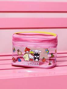 HELLO KITTY AND FRIENDS | SHEIN 可愛粉色半透明手提化妝包 - 粉色 - 查看 4