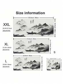 1件 XXL 超大號黑白藝術鼠墊 大型加長桌面墊 防滑橡膠底面 平滑耐用 保護墊 適用居家辦公 電競學習 開學季聖誕生日禮物 必備桌面配件 - 黑白鼠標墊 - 查看 7