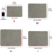 A High-Quality Eva Material Cat Litter Pad With Double-Layer Single Opening Safety Closure, Detachable And Washable Control Pad For Indoor Household Use - Silver - View 12