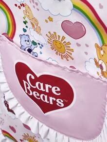 SHEIN X Care Bears 1件可愛設計廚房圍裙，烘焙圍裙，荷葉邊蝴蝶結裝飾，可愛圍裙，S與M兩種尺寸，親子圍裙 - 彩色 - 查看 5