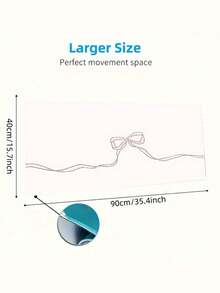 1PC Large Non Slip Rubber Durable Smooth Digital Cartoon Bow Ribbon Pattern Mouse Pad Desk Mat For Gaming Laptop Computer Office Christmas Birthday Gift RV Home Decor - bow - View 6