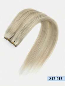 Natural Human Hair Weft-Double Weft Suitable For Sewing In Extensions,Ash Blonde Highlighted Bleach Blonde Color,12-14"Clip-In &Tape-In |Soft Smooth Texture,Straight Hair With Soft & Smooth Texture Hair Wefts For Women & Men,For Graduation Season - S17-613 - View 19