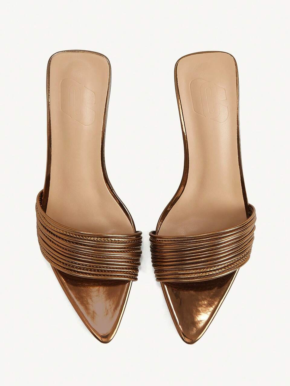 CUCCOO CHICEST Women Shoes Coffee Metal Strap Stiletto Fashion Fashion Sandals Sexy Temperament Classic Versatile Women's Shoes Dating Office Formal Occasion