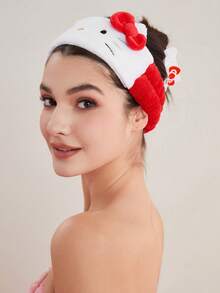 HELLO KITTY AND FRIENDS | SHEIN 毛絨可伸縮髮箍 - kitty - 查看 5