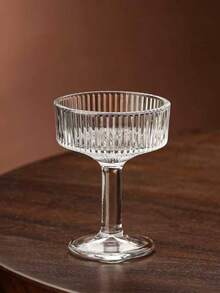 10 Ounce (Approx. 283.5g) Ribbed Coupe Glass Unique Martini And Cocktail Glass Set, Suitable For Wine, Champagne, Parties, And Home Use - View 7
