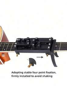 Guitar Learning Aids With 16 Chords, Ergonomic Bridge Puller | Basic Guitar Maintenance Tools For Acoustic And Electric Guitars, Bass, And Ukulele - Black - View 5