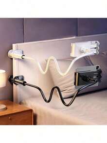 Curved Pillow Base With 360-Degree Rotating Plate Or Phone Holder, Bed Mount - Multicolor - View 9
