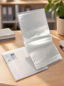 1pc A4 Size Transparent Sleeve Document Organizer With Large Capacity For Papers And Suitable For Students Or Office Use, Package Will Be Randomly Sent, Back To School Essentials, Creative Gift For Thanksgiving, Christmas, Birthday, Halloween - White - View 4