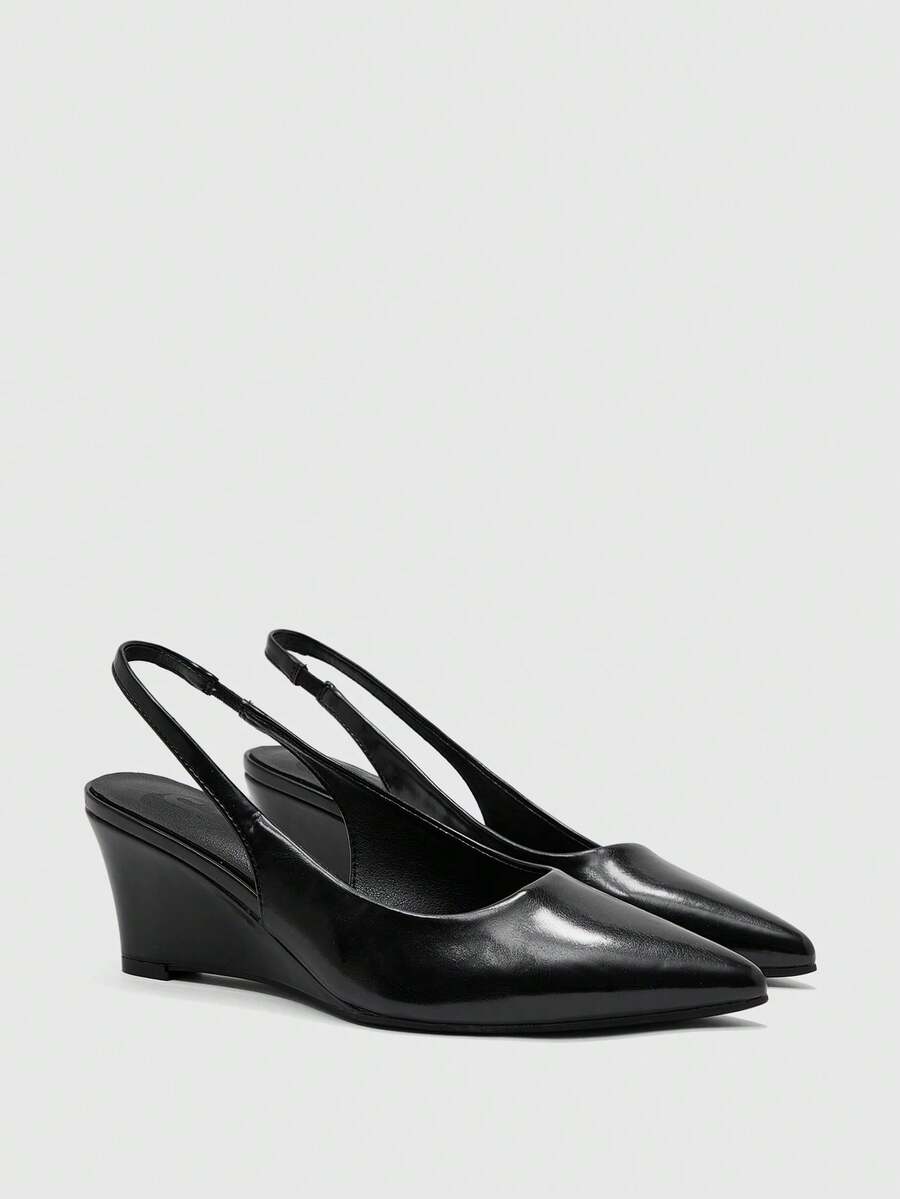 CUCCOO BIZCHIC Ladies Summer Graduation Shoes, Dinner Shoes, Holiday Shoes, Spring Summer Shoes, Spring Summer Easter Shoes - Black - View 1
