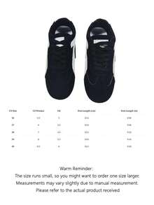 Plus Size Women'S Summer Casual Flat Soft Sole Patchwork Outdoor Sports Shoes, Lightweight Spring/Autumn Student Sneakers - Black 6212 - View 3