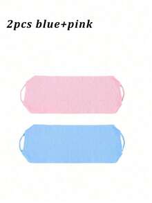 Long Exfoliating Back Scrub Loofah With Handle, Exfoliating Back Towel Exfoliating Body Scrub Back Scrub, Stretchable Drawstring For Shower Japanese Bath Washing Towel Korean Exfoliating Loofah Towel Beauty Towel Sponge Loofah Body Scrub Home Bathroom Decor Fall Decor Back To School - Multicolor - View 13