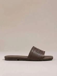 HighSole Women's Casual Versatile Slip-On Flat Shoes - Coffee Brown - View 2