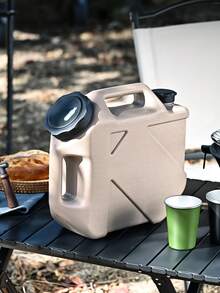 1pc Portable Outdoor Water Container With Tap, Large‑Capacity Water Storage Jug For Camping Car Travel - Multicolor - View 8