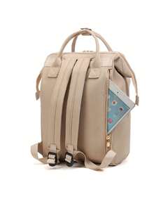 SHEIN 1Pcs Solid Color Mommy Bag Multi-Functional Bag Large Capacity Mother And Baby Bag Travel Storage Travel Handbag Bottle Storage Bag - Multicolor - View 8