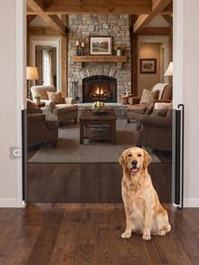 Adjustable No-Step Pet Safety Gate - Expandable Indoor/Outdoor Dog And Cat Barrier With Pvc Grid, Easy To Install, Prevents Pets From Running Out, Ideal For Stair Safety, Interior Dog Gate - Multicolor - View 7