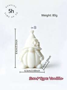 Muroi Mono Autumn Limited Edition Pumpkin Goblin Aromatherapy Candle, Vintage Atmosphere Tabletop Decorative Ornament, Fried Dough Twists Braids, 2 Designs Of Holding Pumpkins, Suitable For Thanksgiving And Autumn Harvest Festivals As Gifts - Pumpkin Genie - View 14