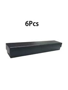 6PCS/12PCS Plain Gift Box, Simple Black Rectangle Shaped Gift Wrapping Box For Party, Classic Style Packaging Box For Jewelry As Festival Gift, Mini Bracelet Boxes For Jewelry Tiny Wrap Boxes Small Cardboard Boxes For Favor Ornaments Earring - black - View 11