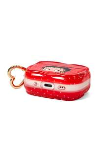 Betty Boop x SHEIN Funda de protección anti-caída con patrón de dibujos animados para auriculares Bluetooth con colgante, apta para iPod - Multicolor - Ver 5