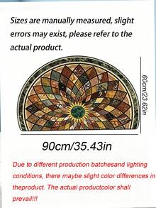 American Style Semi-Circle Crystal Velvet Doormat, Water Absorbent Entrance Mat, Stain Resistant Rug For Bathroom Kitchen Entryway - A - View 6