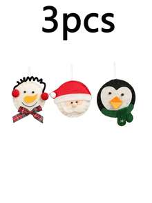 Christmas Ornaments, Santa Snowman Penguin Doll Hanging Pendants, Xmas Tree Decorations - multicolor - View 9