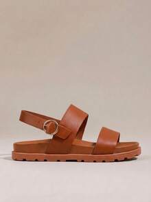 HighSole New Summer Fashion Versatile Women Flat Sandals - Brown - View 2
