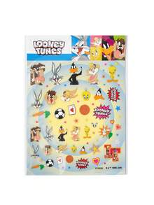 LOONEY TUNES X SHEIN 可愛美甲貼紙，多用途水貼紙，適用於美甲、水瓶、文具與筆記本 DIY - 彩色 - 查看 6
