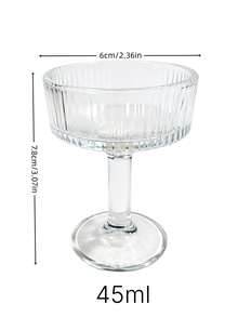 10 Ounce (Approx. 283.5g) Ribbed Coupe Glass Unique Martini And Cocktail Glass Set, Suitable For Wine, Champagne, Parties, And Home Use - View 4
