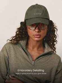 GLOWMODE Blend Trail Cap With Embroidery & Adjustable Back Closure Hiking Camping Walking Running Daily Active Wear - Army Green - View 3